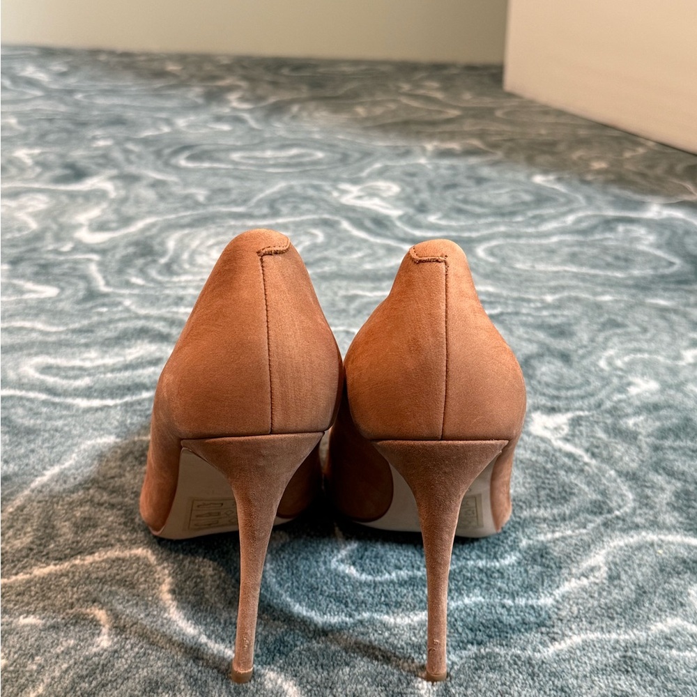 Neutral Suede Pointed Toe Pump - image 3